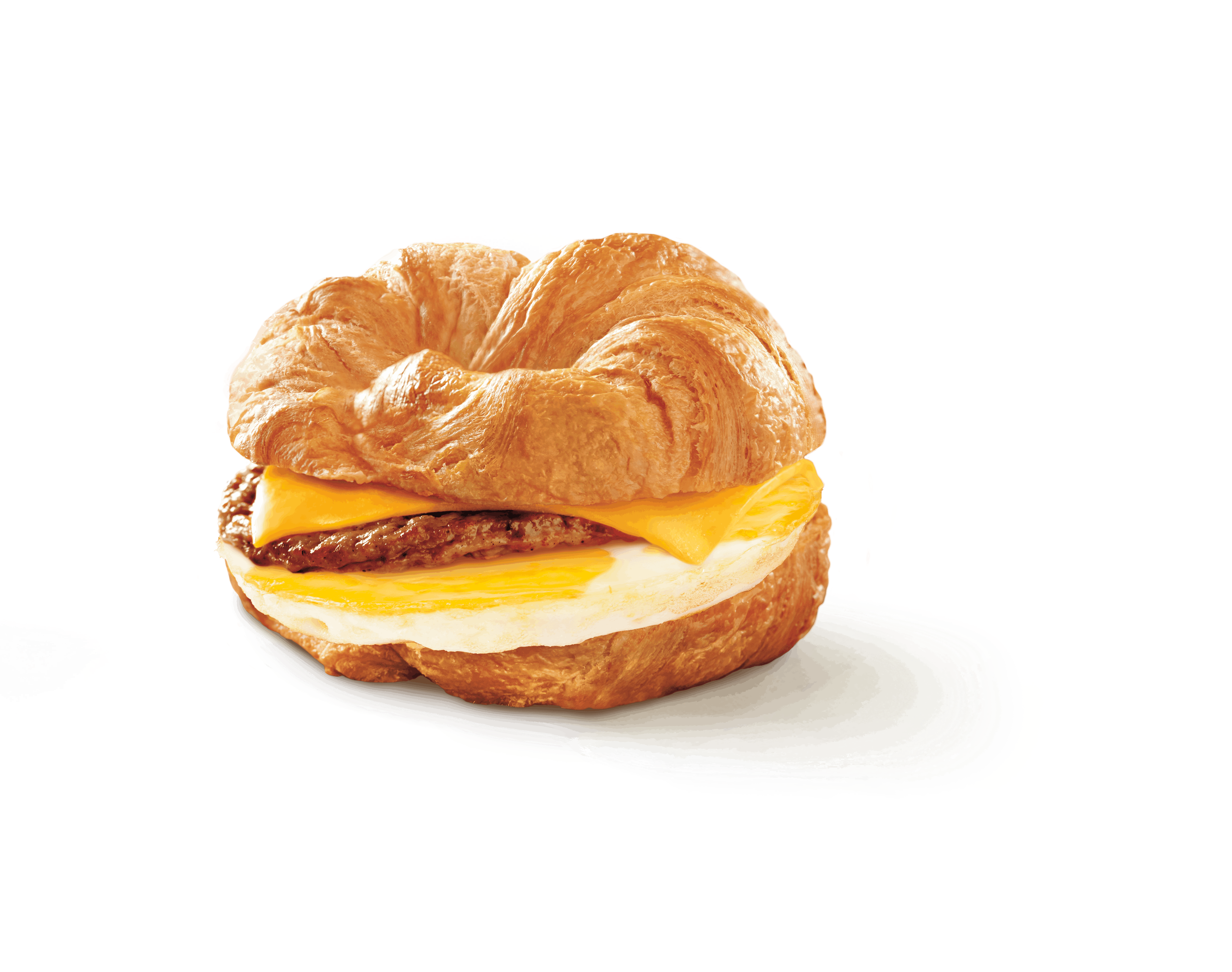 Hot Breakfast Sandwich on a Croissant